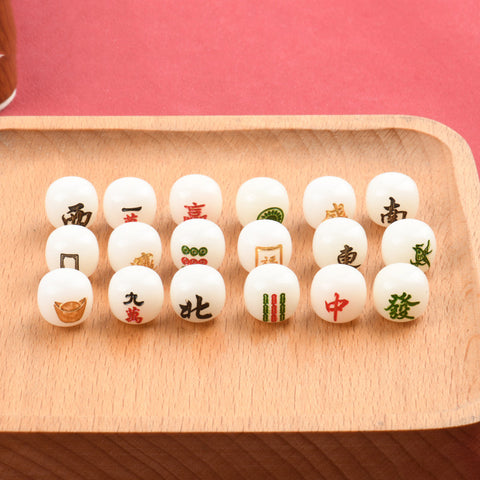 Mahjong - 11mm Natural Bodhi Beads